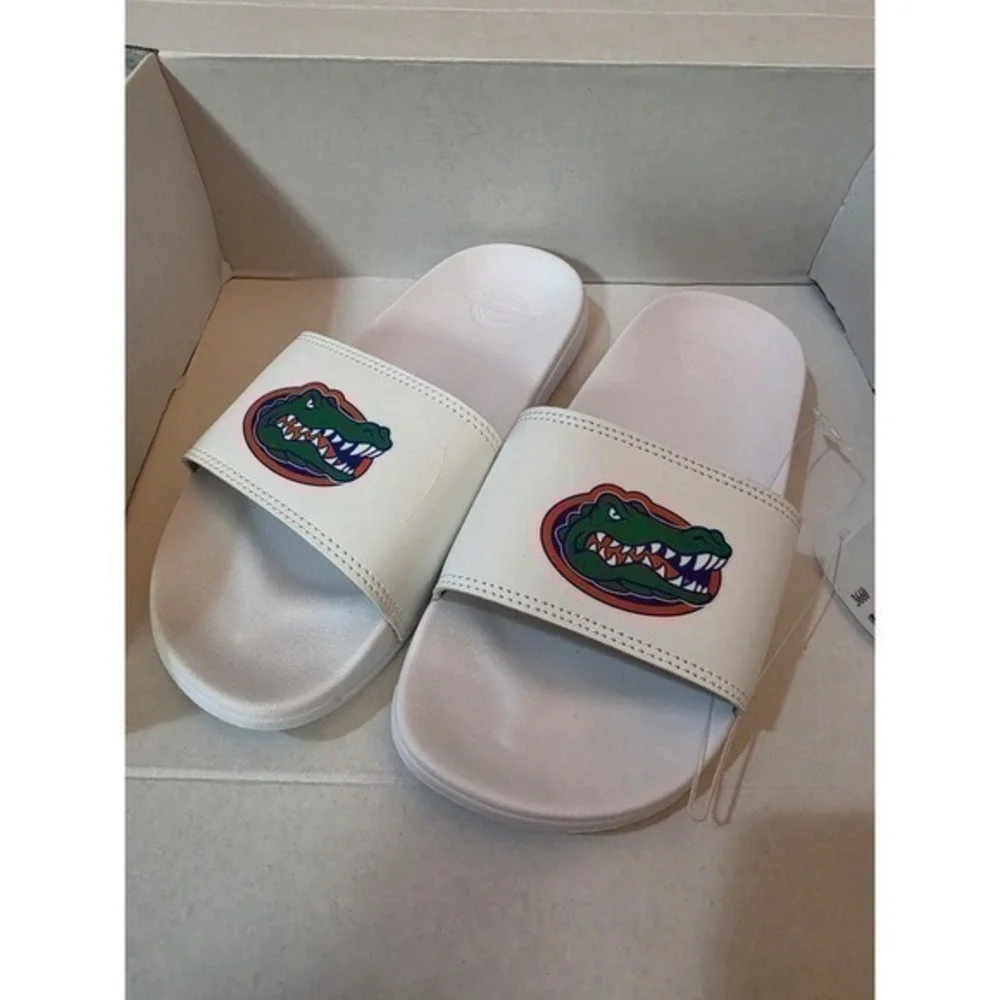 BNWT ISlide Florida Gators White Mascot Slide Sandals Youth Size 3/4 NWT